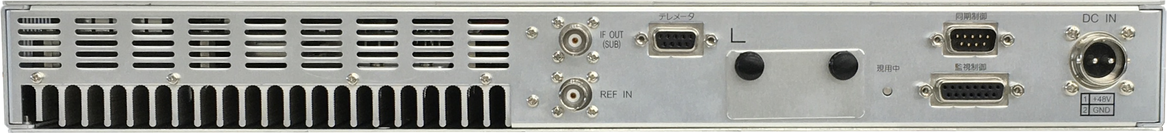 [pic] MODEL 6518: 地上デジタル放送 中継送信装置(補償器なし) 背面